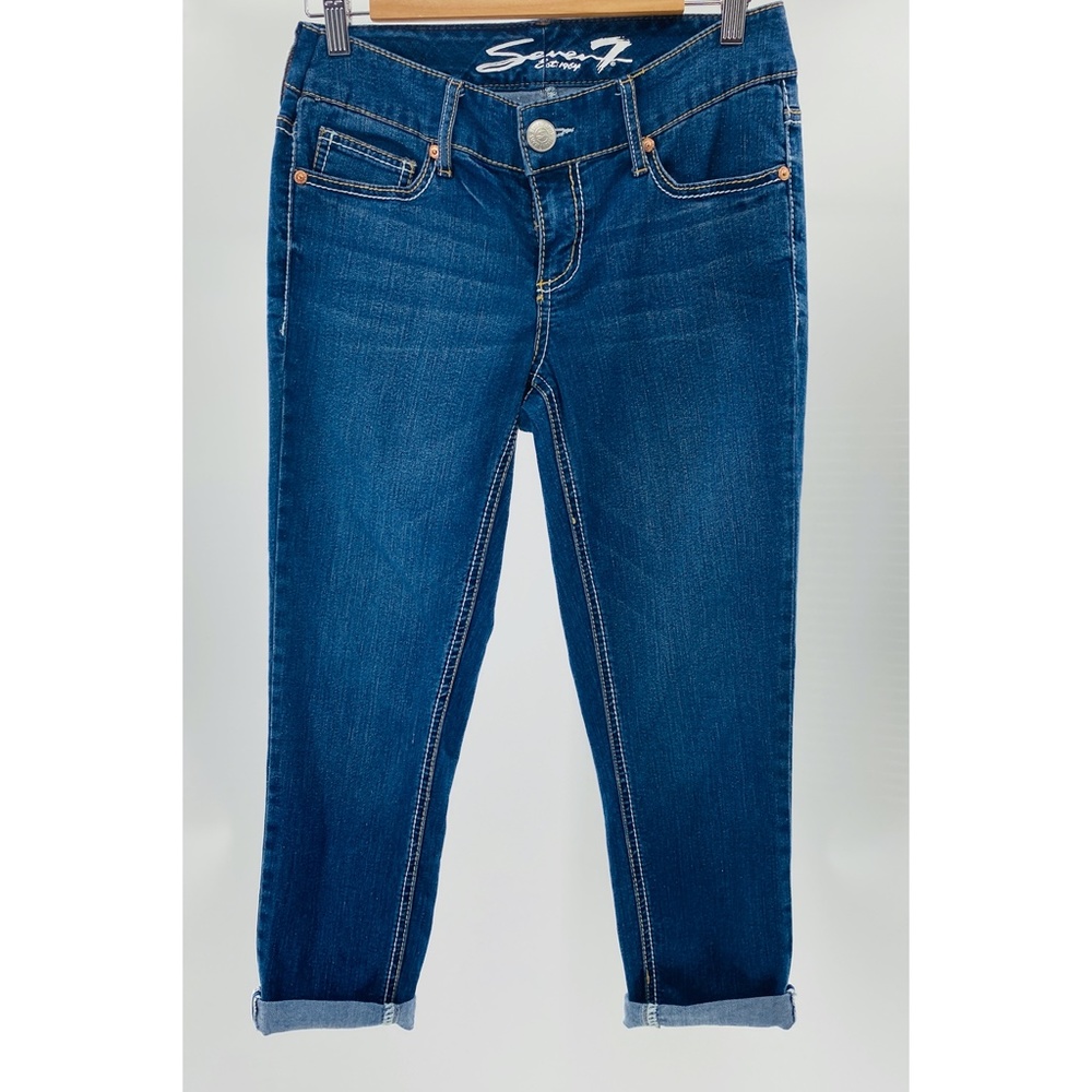 Seven7 Straight‎ Leg Dark Wash Jeans